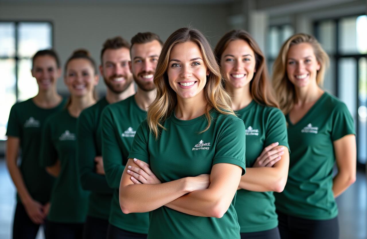 Das professionelle und freundliche Team von AlpinePulse Fitness in Wien.